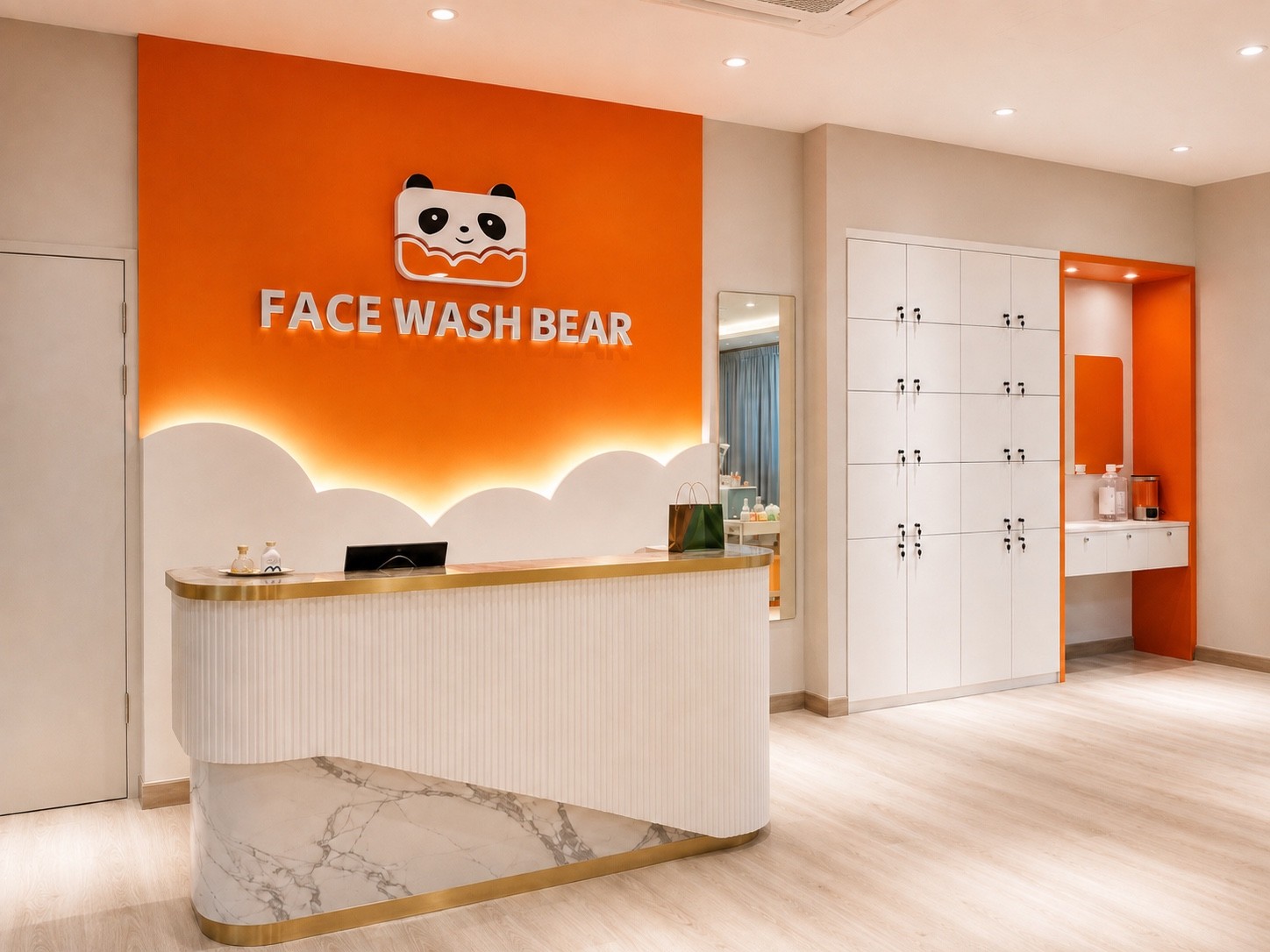 Face Wash Bear 真实门店环境