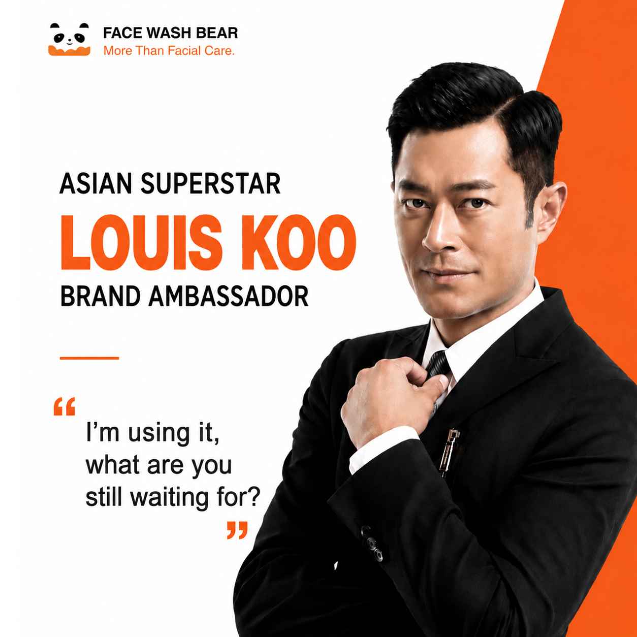 Face Wash Bear brand ambassador